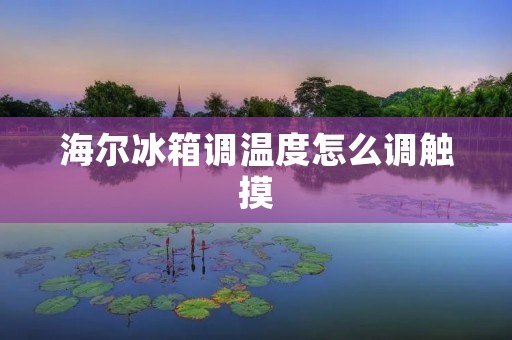 海尔冰箱调温度怎么调触摸