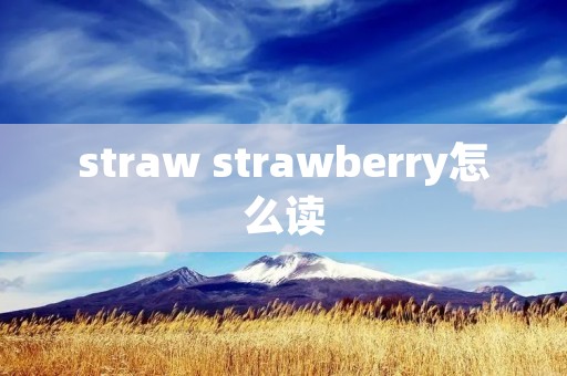 straw strawberry怎么读