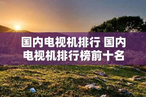 国内电视机排行 国内电视机排行榜前十名