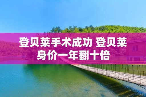 登贝莱手术成功 登贝莱身价一年翻十倍