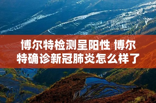 博尔特检测呈阳性 博尔特确诊新冠肺炎怎么样了