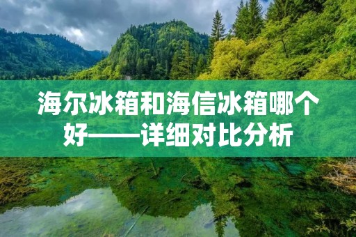 海尔冰箱和海信冰箱哪个好——详细对比分析 海尔冰箱和海信冰箱哪个好——详细对比分析