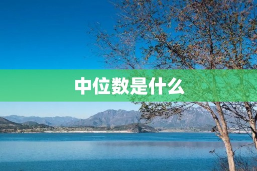 中位数是什么