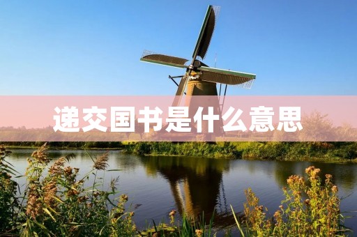 递交国书是什么意思