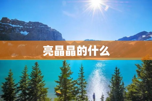 亮晶晶的什么