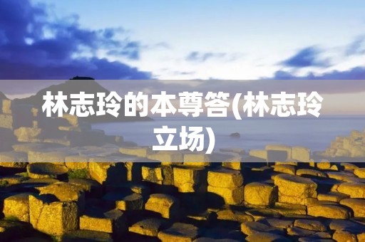 林志玲的本尊答(林志玲立场)