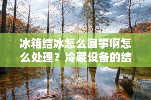 冰箱结冰怎么回事啊怎么处理？冷藏设备的结冰问题让很多人感到困惑。当你打开冰箱门，却发现结满了冰霜，食物也被冻住，这不仅会浪费能源，还会影响冷藏效果。那么，我们该如何解决冰箱结冰的问题呢？