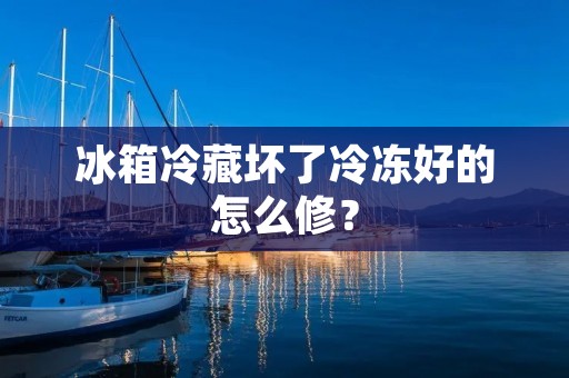 冰箱冷藏坏了冷冻好的怎么修？