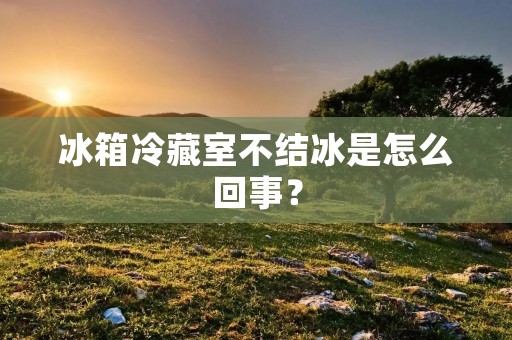 冰箱冷藏室不结冰是怎么回事？