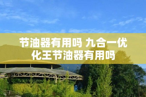 节油器有用吗 九合一优化王节油器有用吗