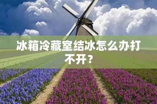 冰箱冷藏室结冰怎么办打不开? 冰箱冷藏室结冰怎么办打不开?
