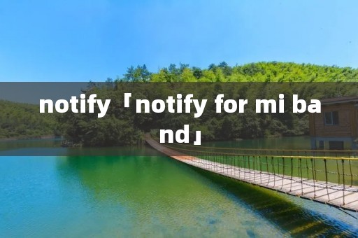 notify「notify for mi band」