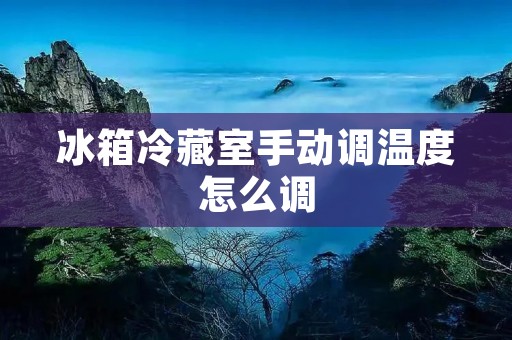 冰箱冷藏室手动调温度怎么调 冰箱冷藏室手动调温度怎么调