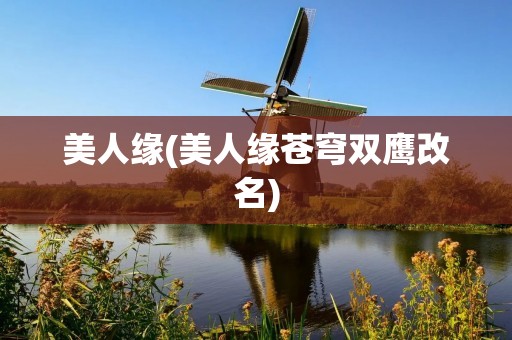 美人缘(美人缘苍穹双鹰改名)