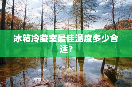 冰箱冷藏室最佳温度多少合适? 冰箱冷藏室最佳温度多少合适?