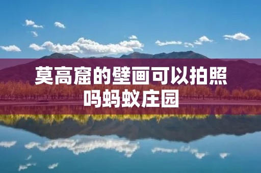莫高窟的壁画可以拍照吗蚂蚁庄园