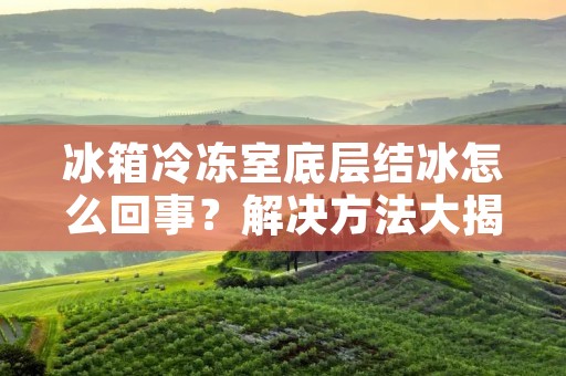 冰箱冷冻室底层结冰怎么回事?解决方法大揭秘! 冰箱冷冻室底层结冰怎么回事?解决方法大揭秘!