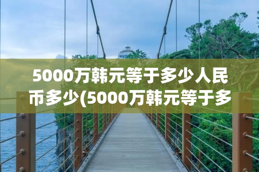 5000万韩元等于多少人民币多少(5000万韩元等于多少中国人民币)