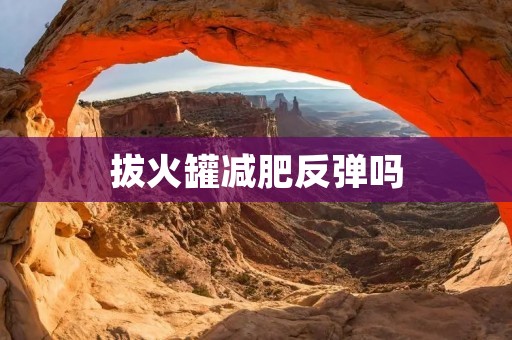 拔火罐减肥反弹吗 拔火罐减肥反弹吗