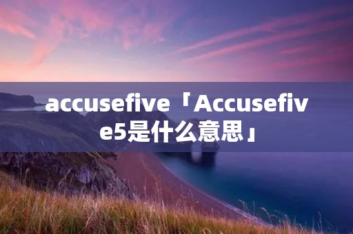 accusefive「Accusefive5是什么意思」 accusefive「Accusefive5是什么意思」