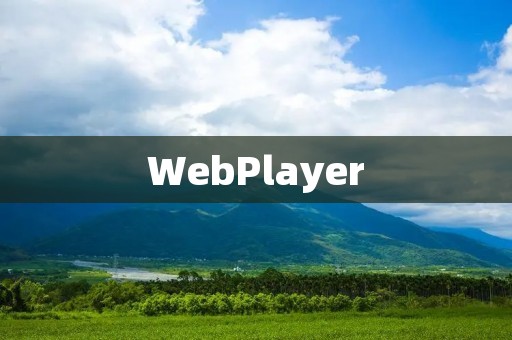 WebPlayer:打造全新的网络娱乐体验 WebPlayer:打造全新的网络娱乐体验