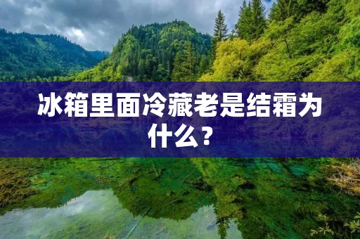 冰箱里面冷藏老是结霜为什么? 冰箱里面冷藏老是结霜为什么?