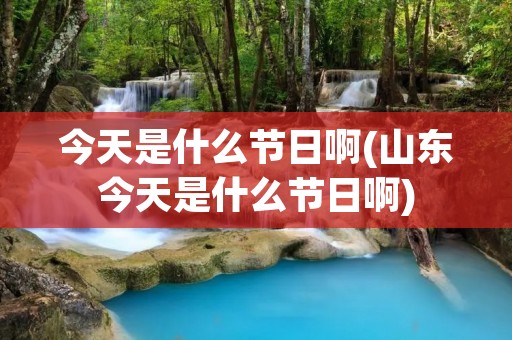 今天是什么节日啊(山东今天是什么节日啊)