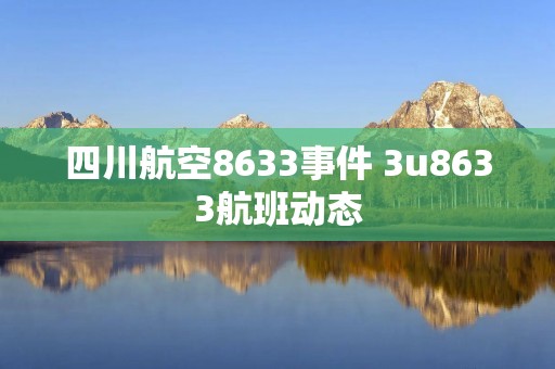 四川航空8633事件 3u8633航班动态