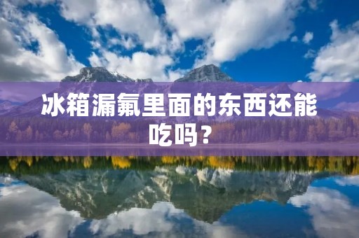 冰箱漏氟里面的东西还能吃吗? 冰箱漏氟里面的东西还能吃吗?
