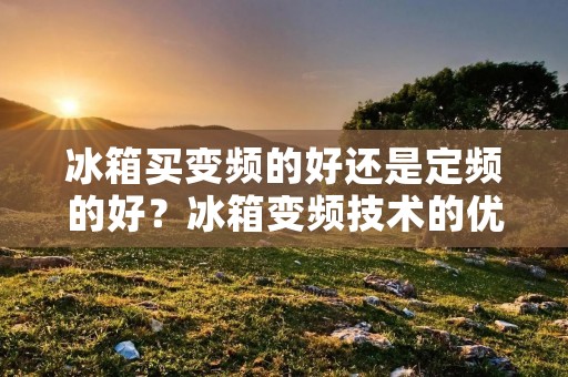 冰箱买变频的好还是定频的好？冰箱变频技术的优势和定频技术的优势
