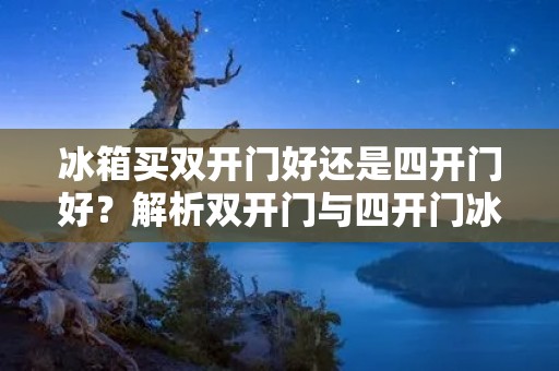 冰箱买**门好还是四开门好？解析**门与四开门冰箱的优势与劣势