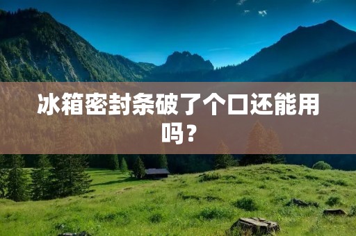 冰箱密封条破了个口还能用吗? 冰箱密封条破了个口还能用吗?