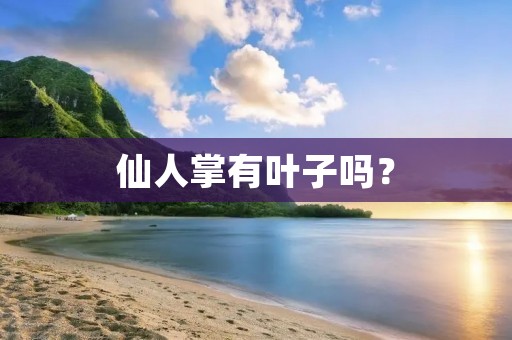 仙人掌有叶子吗? 仙人掌有叶子吗?