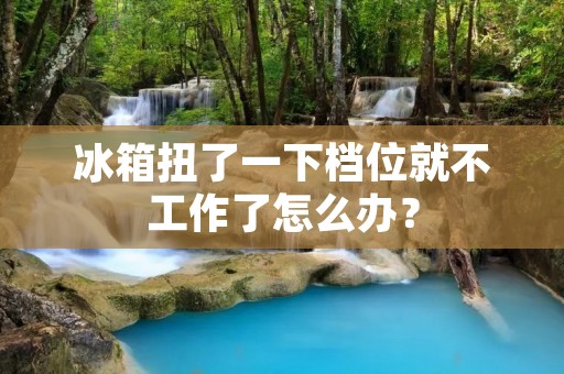 冰箱扭了一下档位就不工作了怎么办？