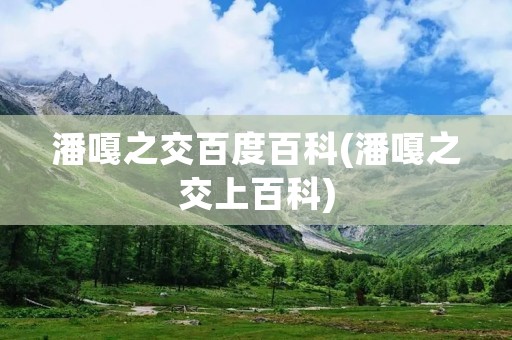 潘嘎之交百度百科(潘嘎之交上百科)