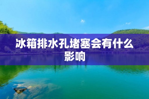冰箱排水孔堵塞会有什么影响 冰箱排水孔堵塞会有什么影响