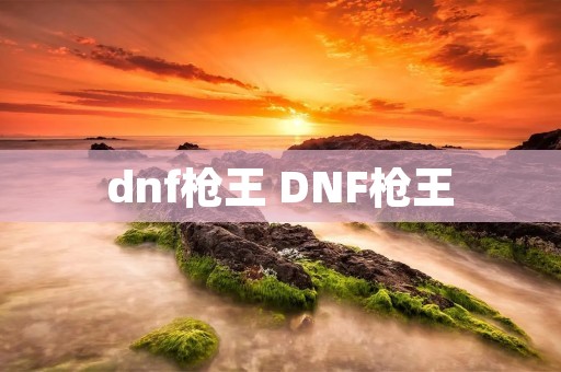 dnf枪王 DNF枪王 dnf枪王 DNF枪王