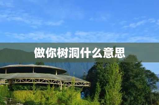 做你树洞什么意思