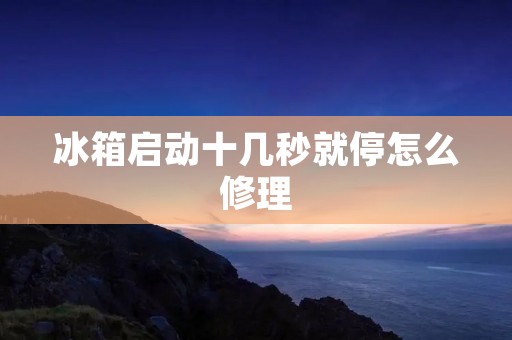 冰箱启动十几秒就停怎么修理