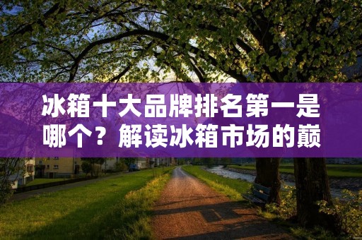 冰箱十大品牌排名第一是哪个？解读冰箱市场的巅峰之作