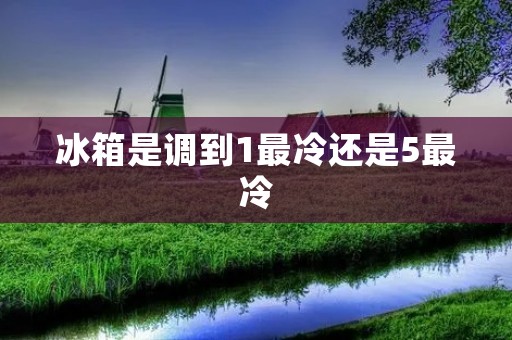 冰箱是调到1最冷还是5最冷：如何正确设置冰箱温度？