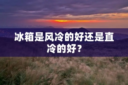 冰箱是风冷的好还是直冷的好？