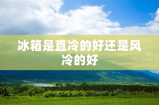 冰箱是直冷的好还是风冷的好