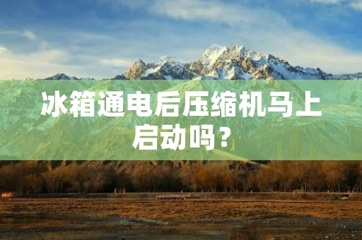 冰箱通电后压缩机马上启动吗？