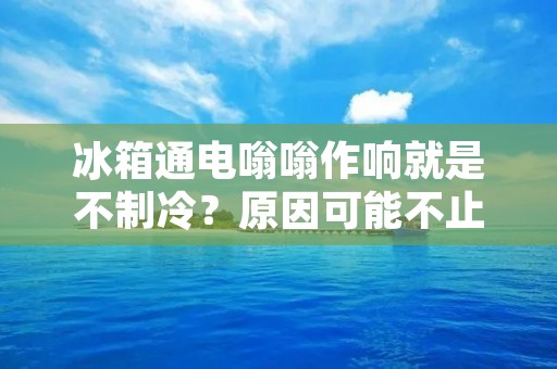 冰箱通电嗡嗡作响就是不制冷？原因可能不止一个！