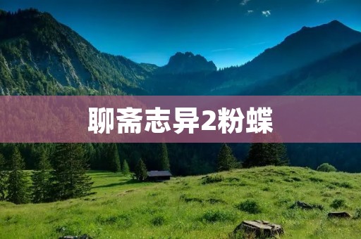 聊斋志异2粉蝶：妖精的爱情故事