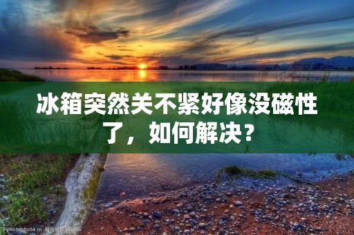 冰箱突然关不紧好像没磁性了，如何解决？