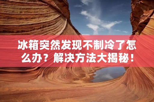 冰箱突然发现不制冷了怎么办？解决方法大揭秘！