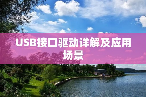 USB接口驱动详解及应用场景