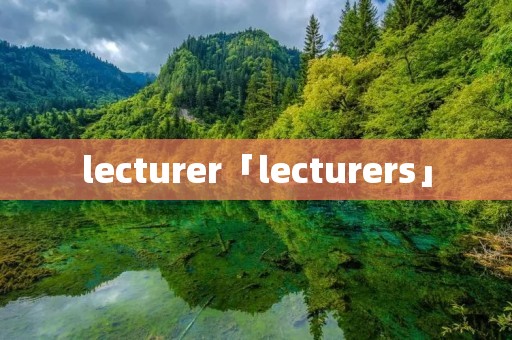 lecturer「lecturers」